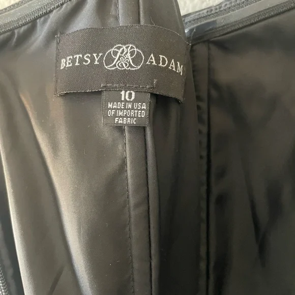 Adam Black Satin Dress - Picture 9 of 11